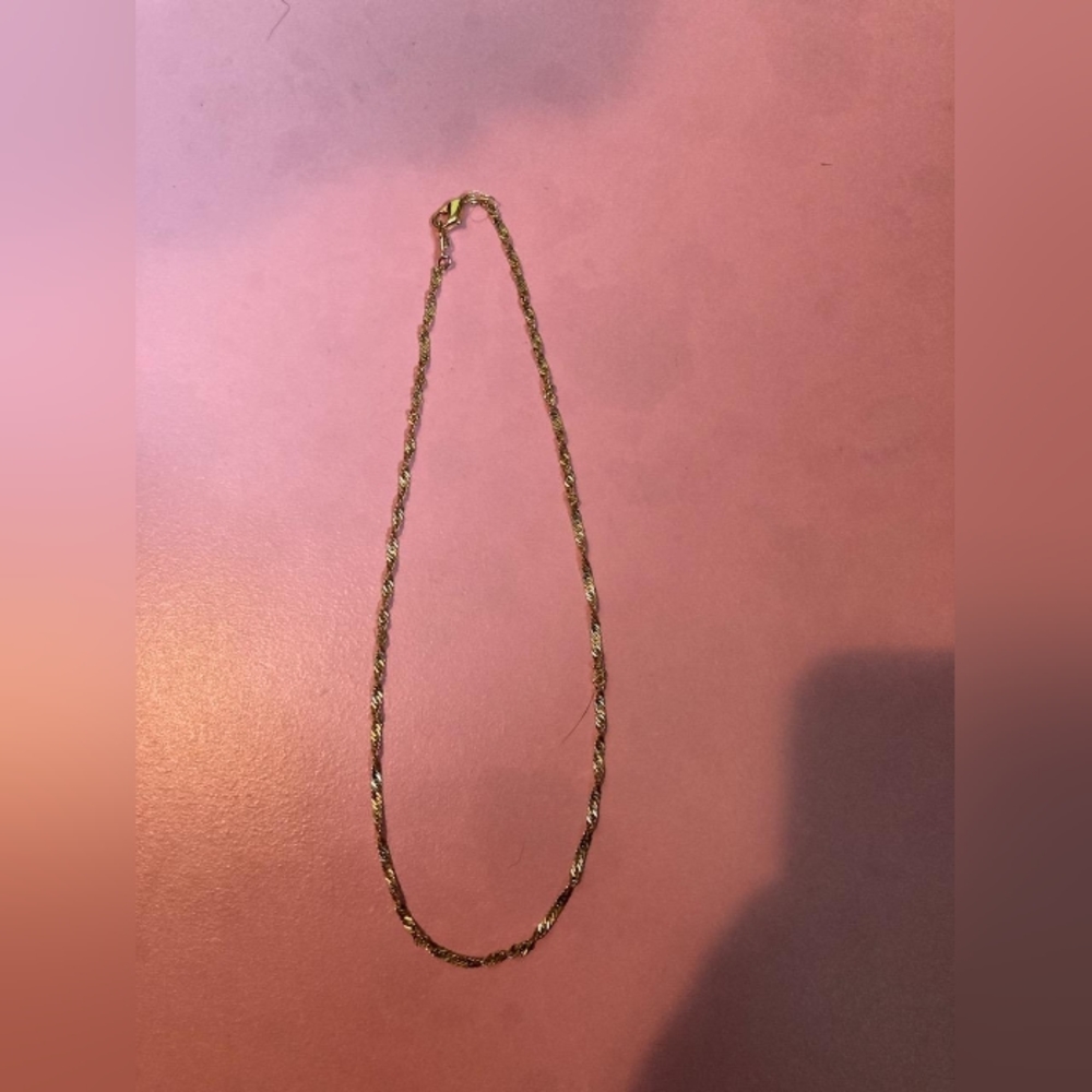 Gold Simple Chain Necklace